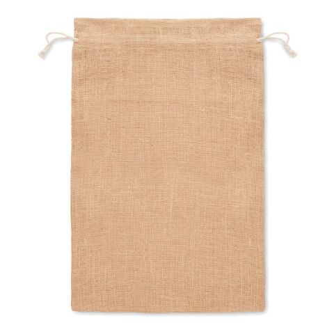 Large jute gift bag beige | No Branding | not available | not available | not available