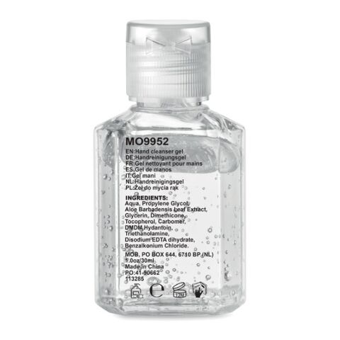 Hand cleanser gel 30ml transparent | No Branding | not available | not available | not available