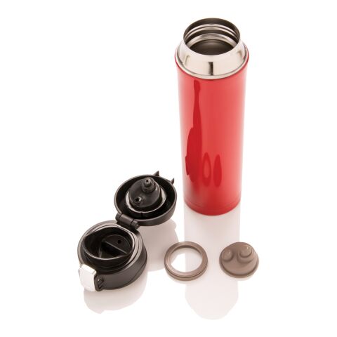 Easy lock vacuum flask red-black | No Branding | not available | not available