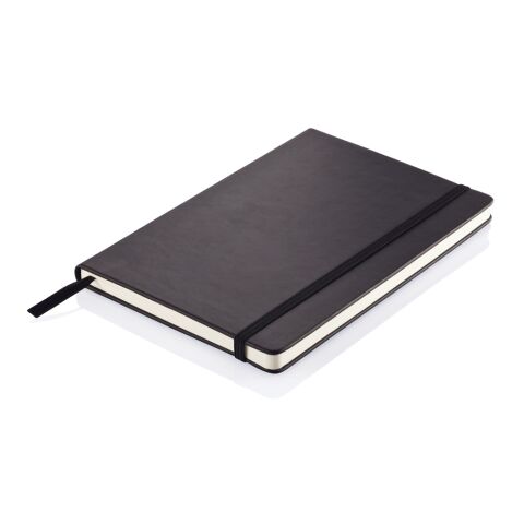 Deluxe hardcover PU A5 notebook Solid black | No Branding | not available | not available