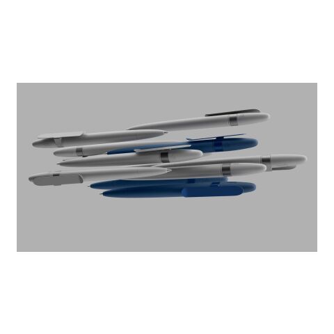 Prodir DS5 twist ballpoint pen Soft Touch with metal clip navy blue-navy blue | Without Branding | S61 Sideral Blue | Blue