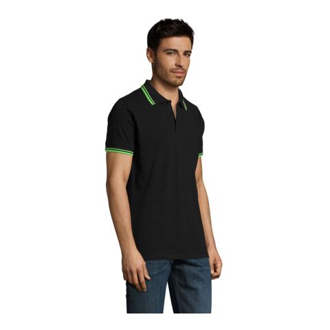 PASADENA MEN POLO 200 Black/Lime | S | No Branding | not available | not available | not available