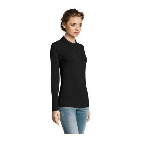 PERFECT WOMEN LSL POLO  180 Black | S | No Branding | not available | not available | not available