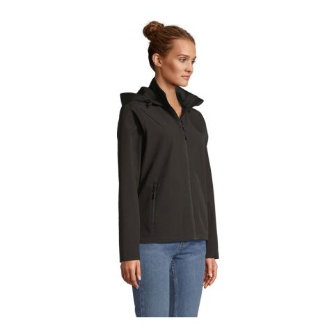 RACE WOMEN HOODED JACKET Black | 3XL