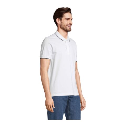 Palermo Polo Shirt White/French Navy | M | No Branding | not available | not available | not available