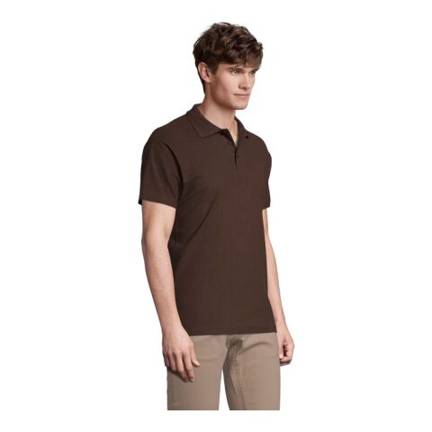 SPRING II MEN Polo 210g Chocolate | XXL | No Branding | not available | not available | not available