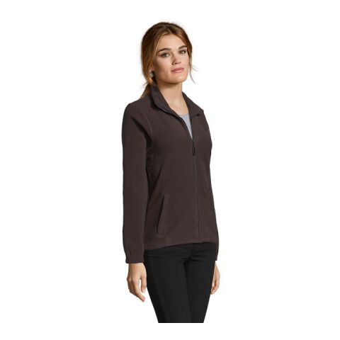 NORTH WOMEN ZIPPED FLEECE Dark Chocolate | M | No Branding | not available | not available | not available
