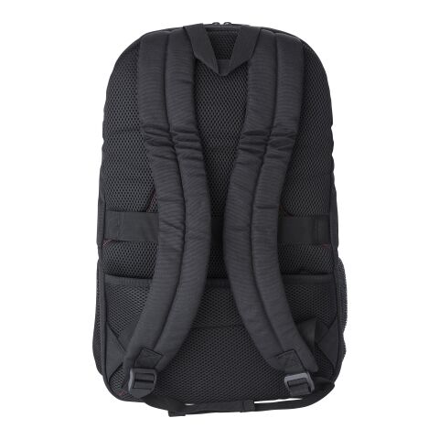 RPET polyester multi-functional backpack Sebastian black | No Branding | not available | not available