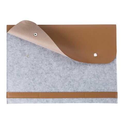 RPET felt laptop pouch Jonathan light grey | No Branding | not available | not available