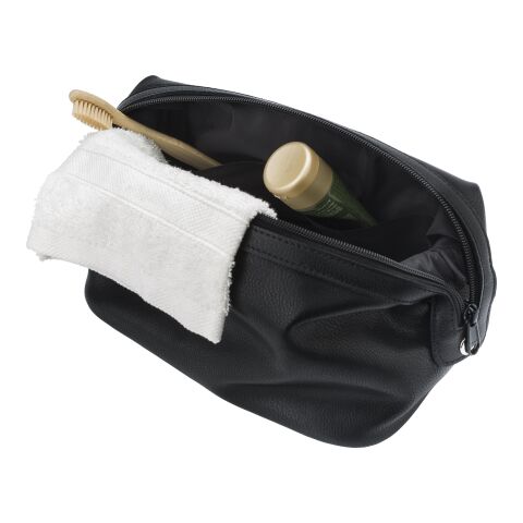 Leather toiletry bag Flynn black | No Branding | not available | not available