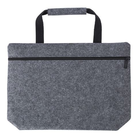 RPET felt document bag Scarlett dark grey | No Branding | not available | not available