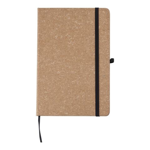 Recycled leather notebook (A5) Gianna black | No Branding | not available | not available