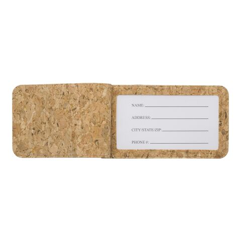 Cork luggage tag Makai brown | No Branding | not available | not available
