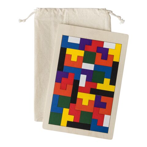 Wooden jigsaw game Skyla brown | No Branding | not available | not available