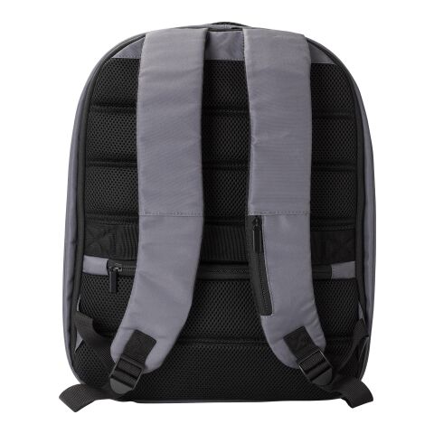RPET polyester (300D) anti-theft laptop backpack Calliope grey | No Branding | not available | not available
