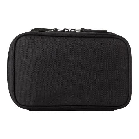 rPEt 300D polyester travel pouch Calix black | No Branding | not available | not available