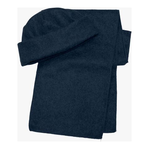 Beanie and scarf Russo, Polyester fleece (200 gr/m²) blue | No Branding | not available | not available