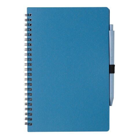 Wheat straw notebook with pen Massimo blue | No Branding | not available | not available