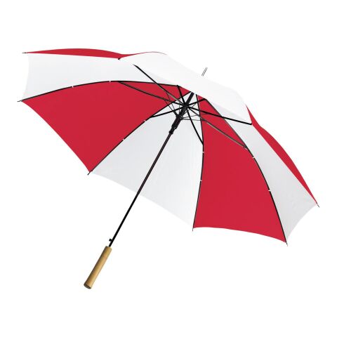 Polyester (190T) umbrella Russell red/white | No Branding | not available | not available