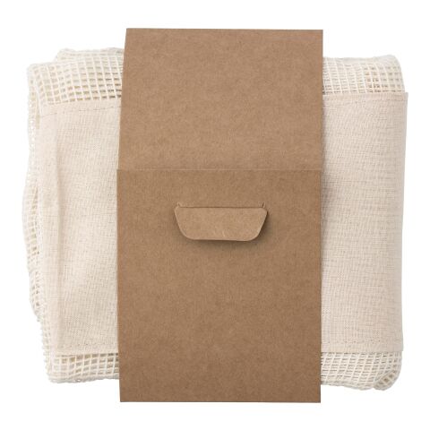 Three Reusable Cotton Mesh Bags Adele khaki | No Branding | not available | not available