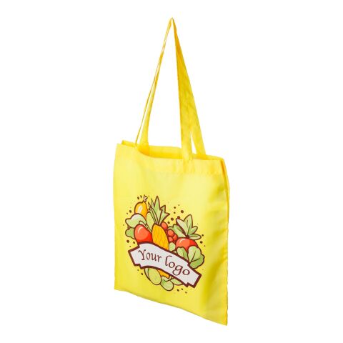RPET polyester (190T) shopping bag Anaya yellow | No Branding | not available | not available