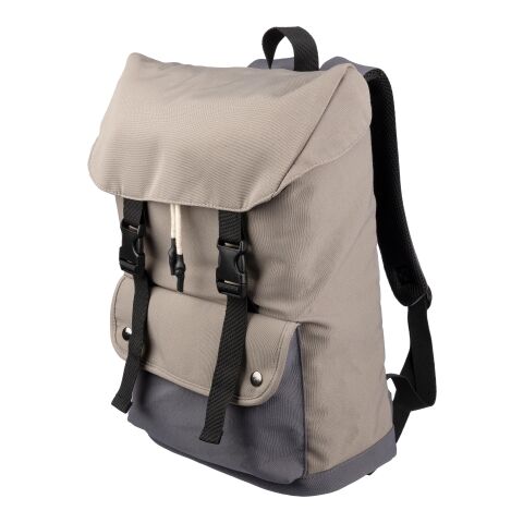 Polyester (600D) backpack Jürgen taupe | No Branding | not available | not available