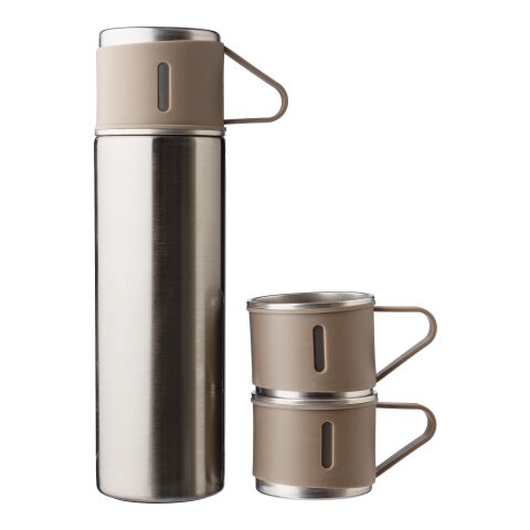 Stainless steel double walled bottle set (420 ml) Herbert silver | No Branding | not available | not available