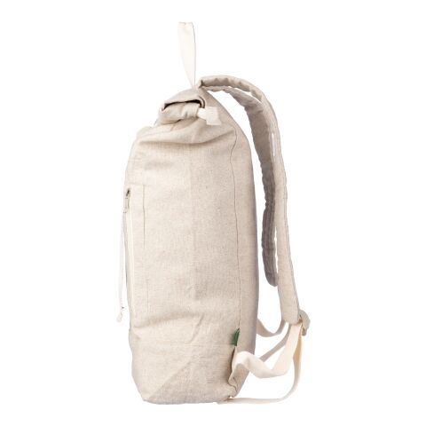 Hemp (280 gr/m2) roll-top backpack Margarete khaki | No Branding | not available | not available