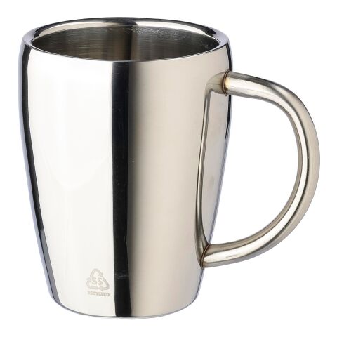 Stainless steel double walled mugs Naya silver