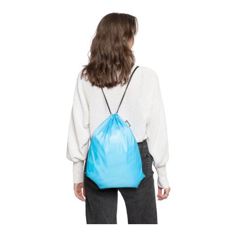 rPET polyester (210D) drawstring backpack Calix cobalt blue | No Branding | not available | not available