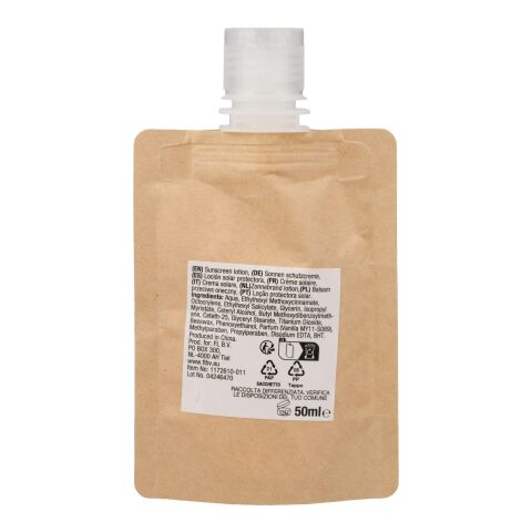 Paper bag sunscreen lotion Kyle brown | No Branding | not available | not available