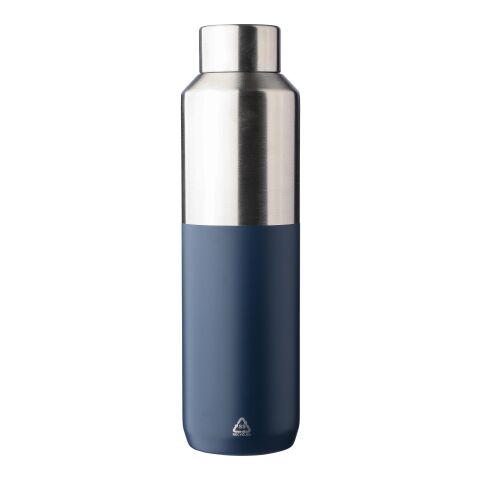 Recycled stainless steel double-walled drinking bottle (600 ml) Esen blue | No Branding | not available | not available