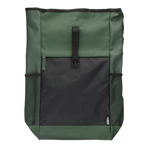 rPET polyester (600D) roll-top backpack Yani black | No Branding | not available | not available