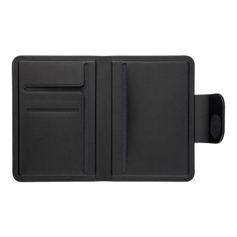 Recycled PU passport holder Mavi black | No Branding | not available | not available