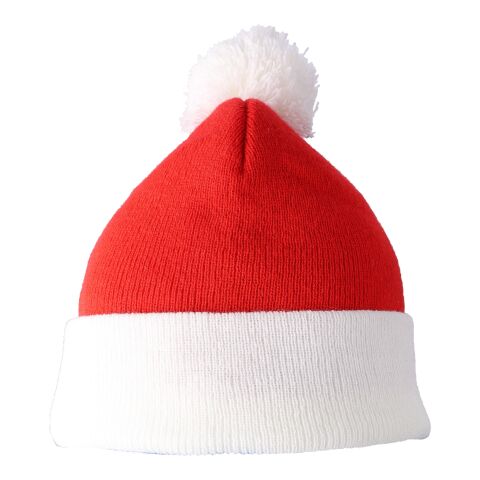 Acrylic knitted Christmas beanie Eleni red | No Branding | not available | not available