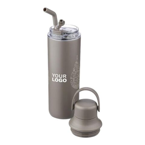 Stainless steel double-walled drinking bottle (500 ml) Omari gun metal | No Branding | not available | not available