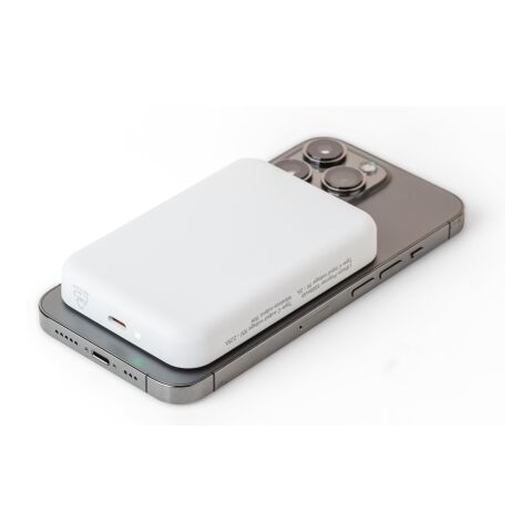 Recycled ABS wireless charger powerbank Miren black | No Branding | not available | not available