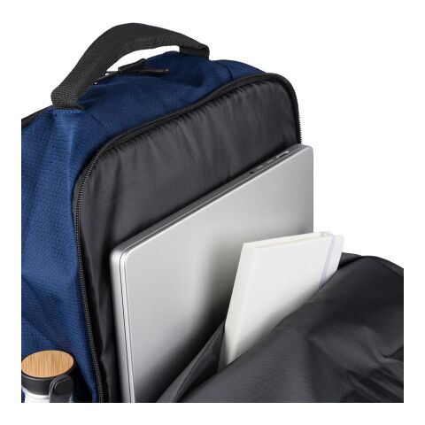 rPET (300D) polyester Ocean Bound backpack Tova blue | No Branding | not available | not available