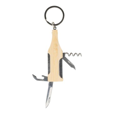 Bamboo multitool keychain Inaya brown | No Branding