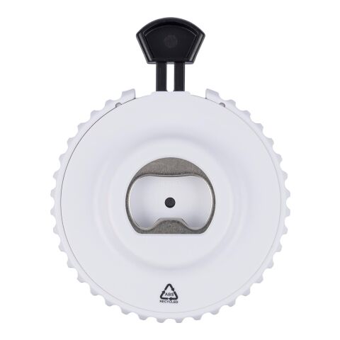 Recycled ABS mechanical dice Cian white/black | No Branding