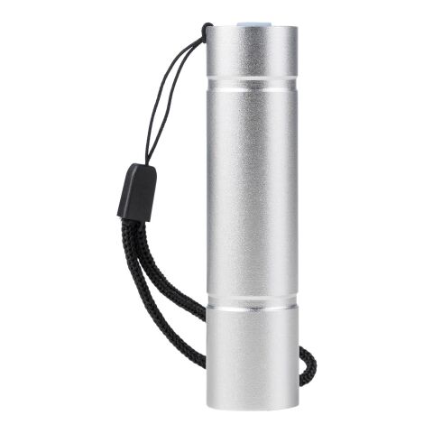 Recycled aluminium COB flashlight Sami black | No Branding