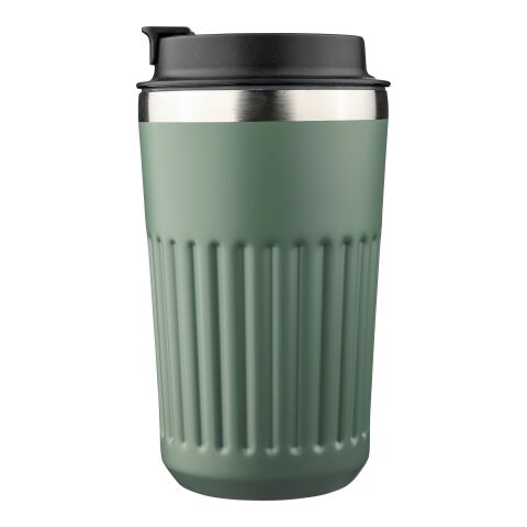 Recycled stainless steel travel mug (400 ml) Chiara grey | No Branding