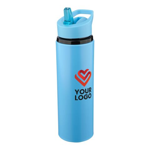 Recycled stainless steel drinking bottle (500 ml) Zeno light green | No Branding
