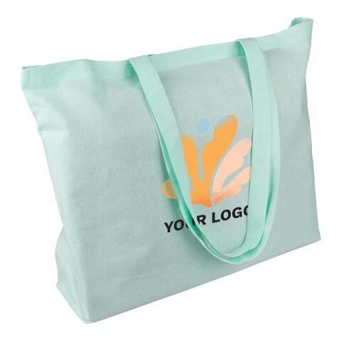 Oeko-Tex® cotton (140 gsm) shopping bag Tarin pastel green | No Branding