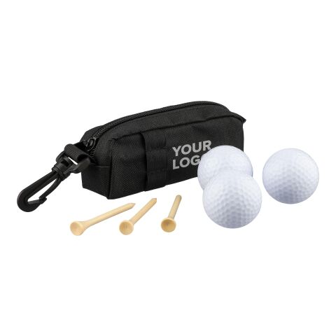 rPET golf set Aruna black | No Branding