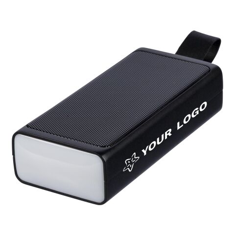 Recycled ABS portable speaker Malina black | No Branding