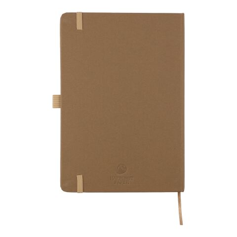 Recycled biowaste and carton notebook A5 Gertrud brown | No Branding | not available | not available