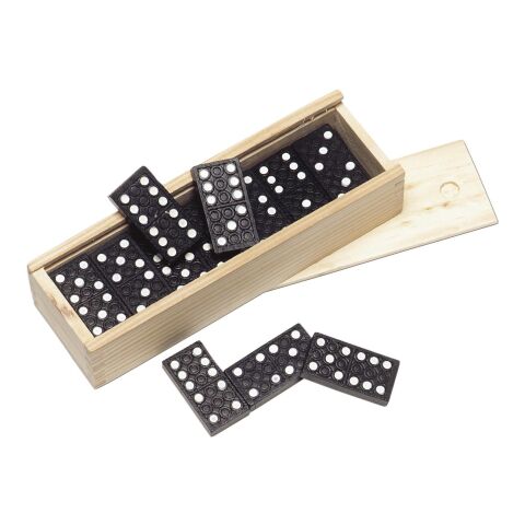 Wooden box with domino game Enid brown | No Branding | not available | not available