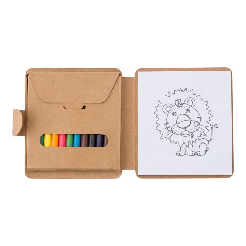 Cardboard coloring set Marlon red white gray | No Branding | not available | not available