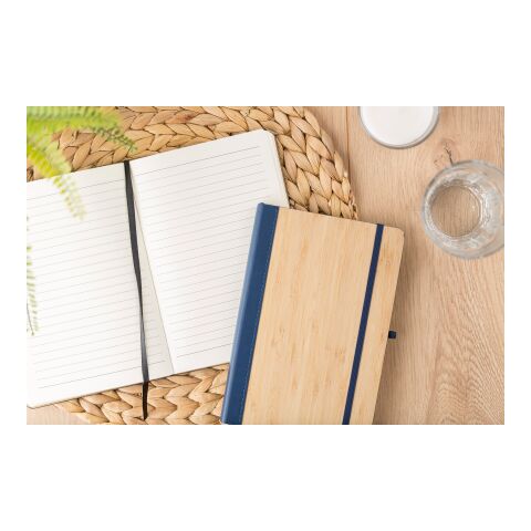 PU and bamboo notebook Dorita blue | No Branding | not available | not available